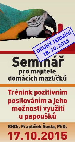Seminář RNDr. Šusty se bude konat 17. 10. 
v Průhonicích (okres Praha-západ)